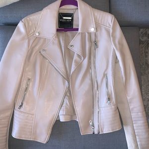 Ever New blush pink faux leather jacket
